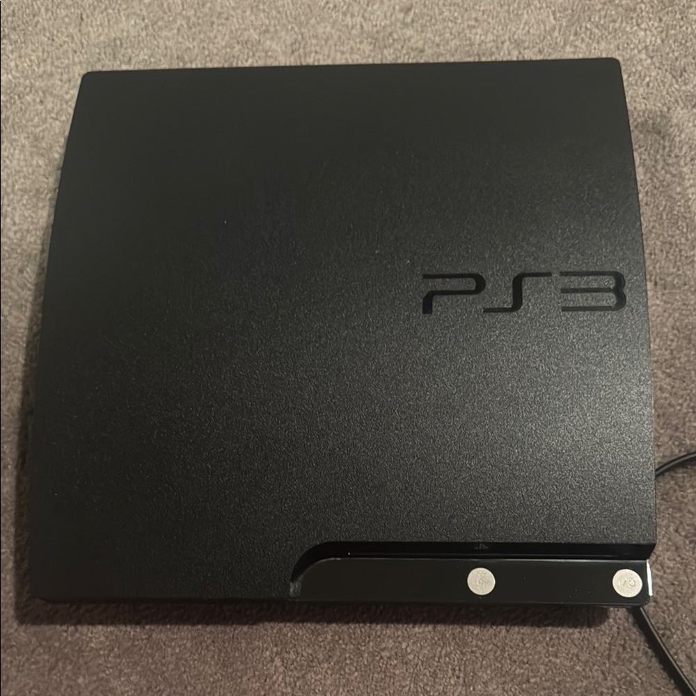 Sony Black PlayStation 3 Console with Blu-ray and Slim Design